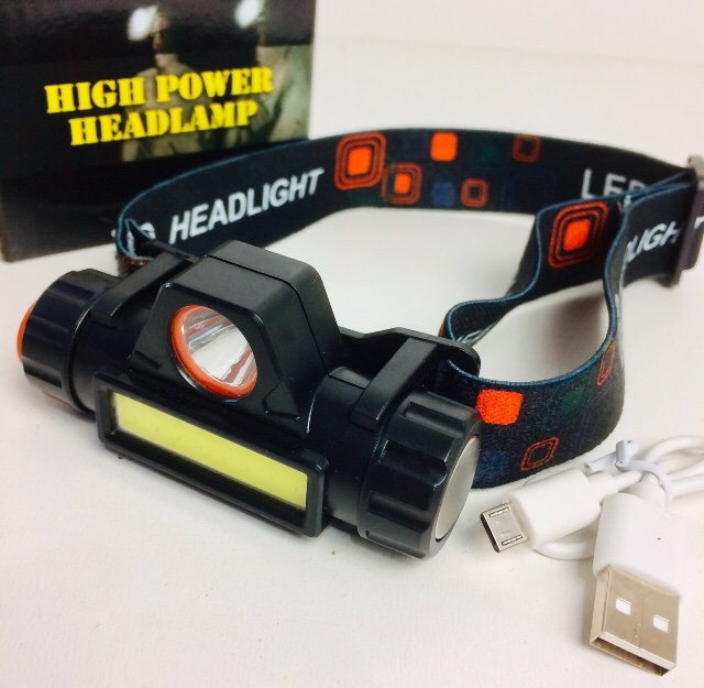 

Фонарь налобный HeadLight светодиодный аккумуляторный с магнитом microUSB Черный (WX8101) (517465)