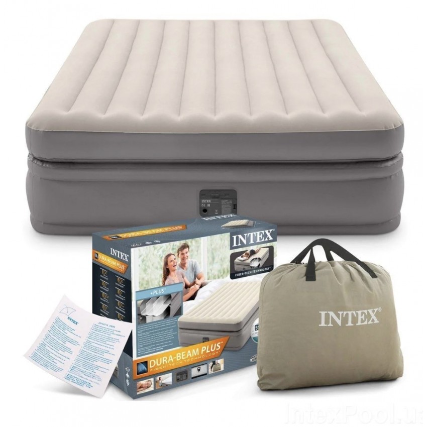 

Надувная велюровая кровать Intex 64164 203 х 152 х 51 см