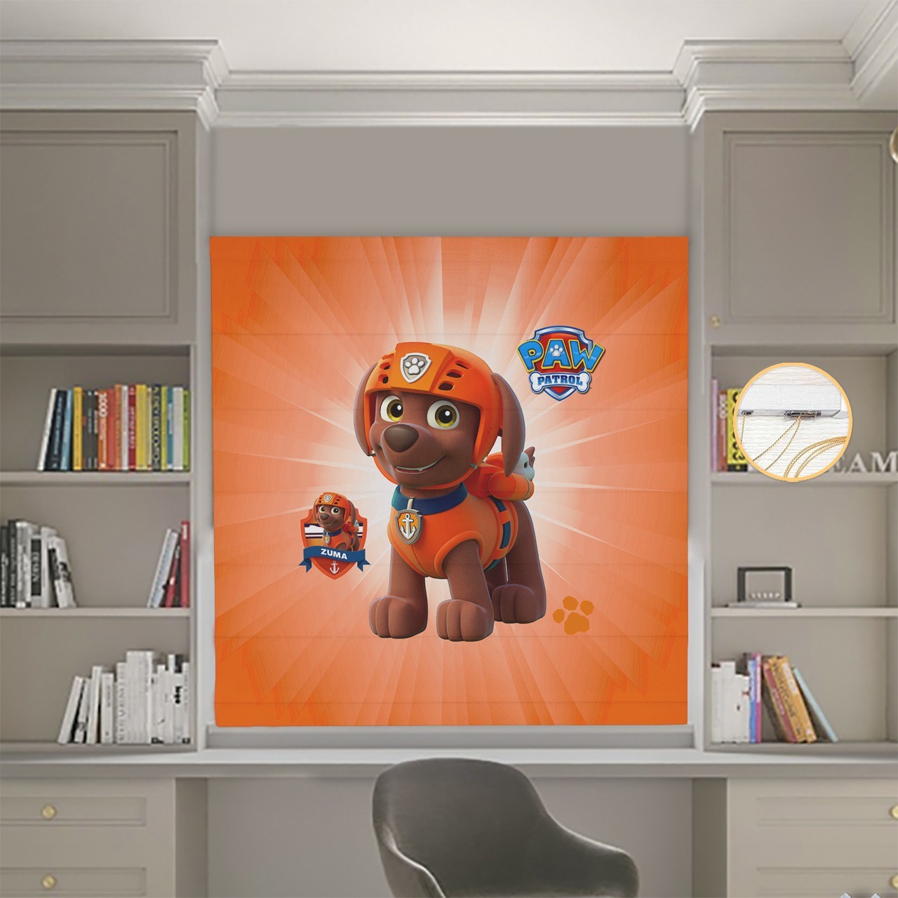 

Римские шторы DECOLIV Фотопечать Щенячий патруль 19-07 Блэкаут 220*170 см