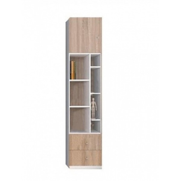 

Книжный шкаф Gerbor Holding Моби REG1D2SO 45х195х40