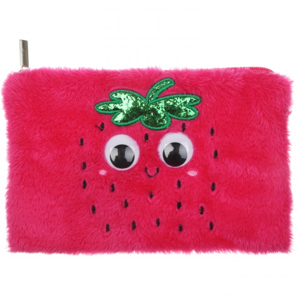 

ZIBI Пенал школьный на молнии б/н 1 отделение STRAWBERRY 24х15х 1см ZB.701215