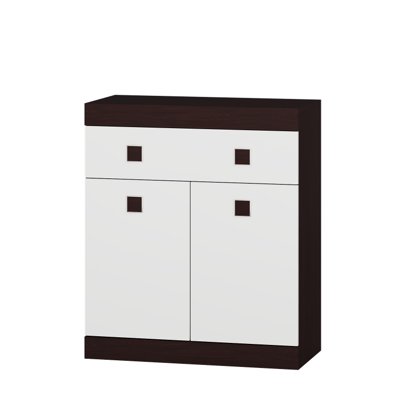 

Комод с дверями и ящиком Эверест Соната-4 венге/белый