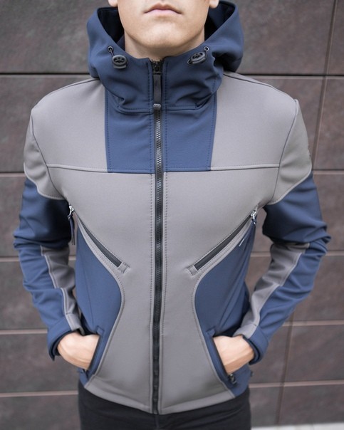 

Куртка Chernyy Kot Soft Shell Jacket Aura Navy-Grey Синий с серым, Куртка Chernyy Kot Soft Shell Jacket Aura Navy-Grey Синий с серым S