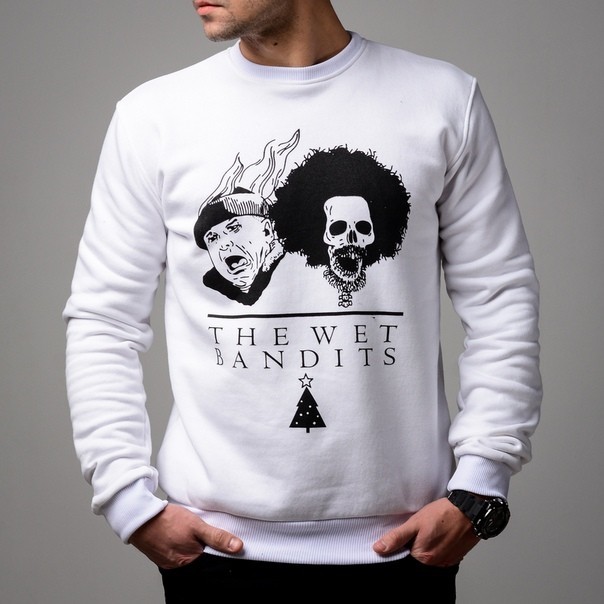 

Свитшот Chernyy Kot THE WET BANDITS WHITE Белый S