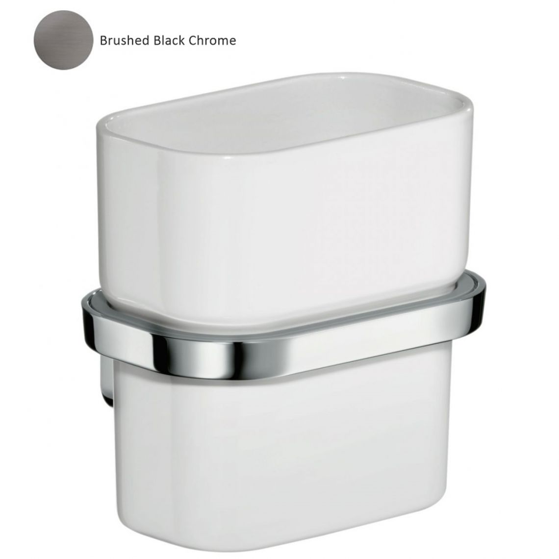 

Стакан для зубных щеток Axor Urquiola, brushed black chrome (42434340)
