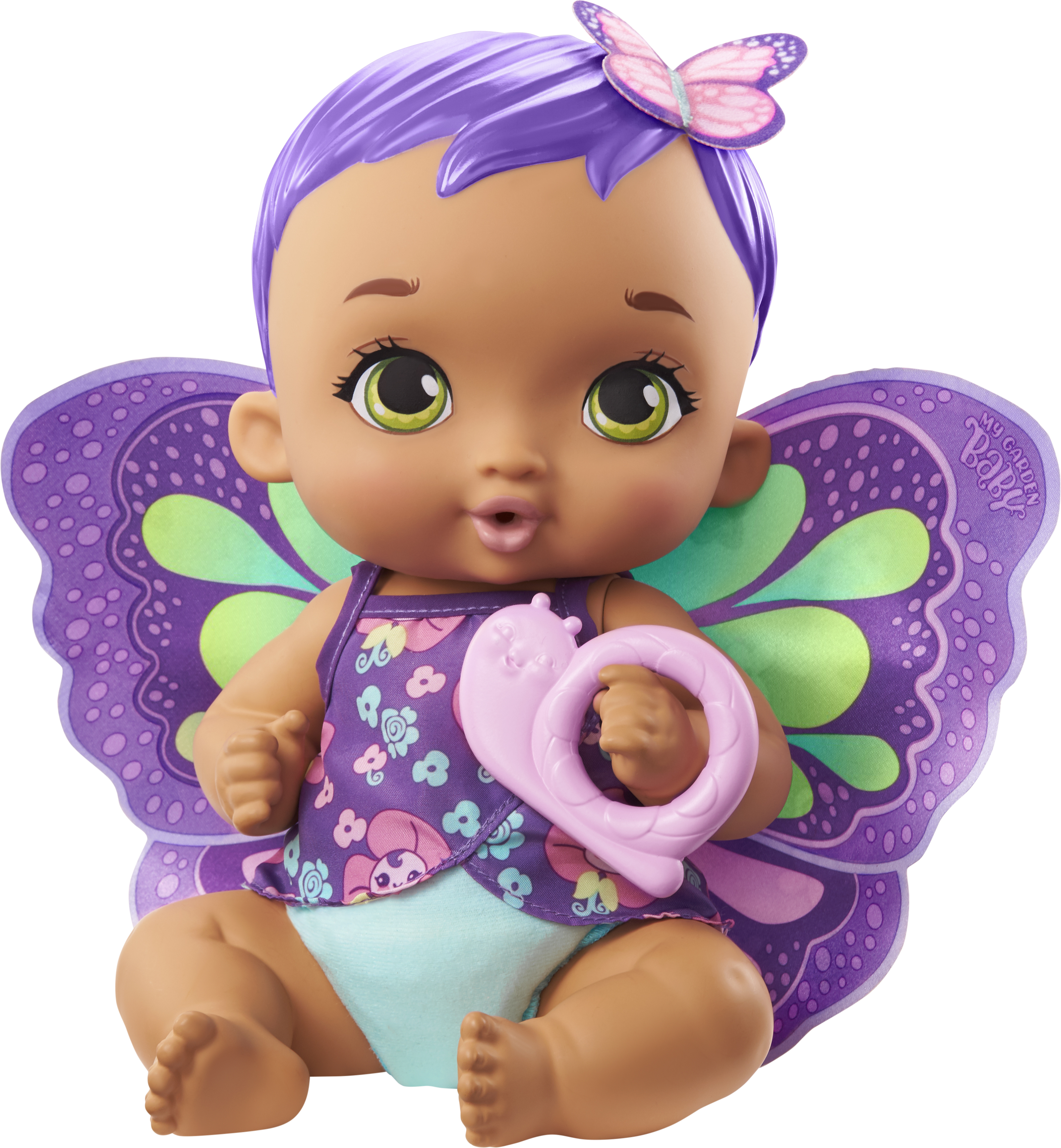 

Пупс My Garden Baby Фиолетовые крылышки с бутылочкой (GYP11)