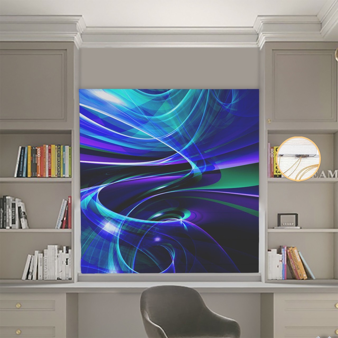 

Римские шторы DECOLIV Фотопечать Абстракции 00-506 Блэкаут 110*170 см