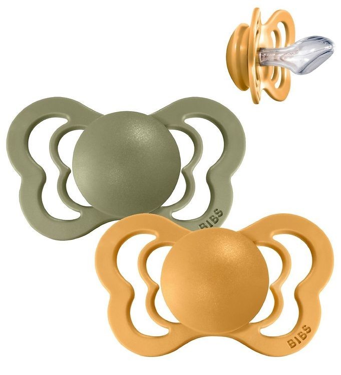 

Пустышка Bibs Couture Silicone Olive+Honey 6-18 мес.