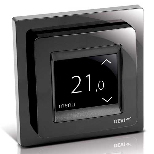 

Программируемый терморегулятор для теплого пола DEVIreg Touch Black