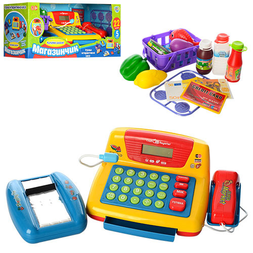

Игрушечный кассовый аппарат Мой магазин Joy Toy с продуктами (7016)