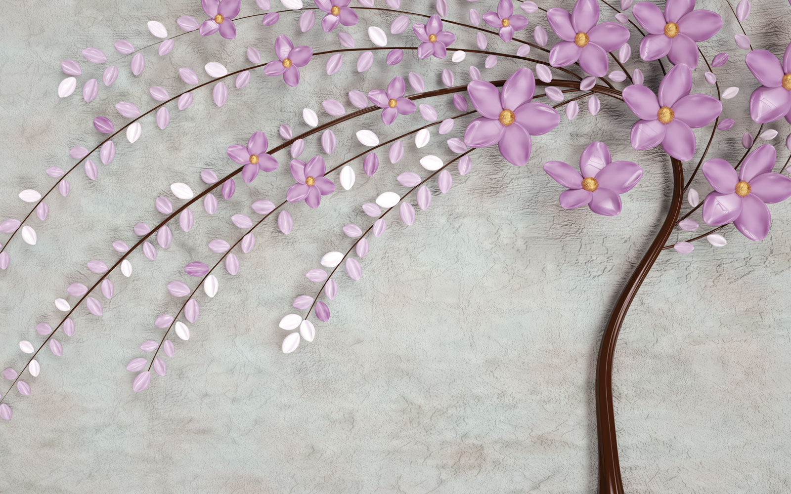 

Фотообои Walldeco 3d цветущее дерево №37168 Жаккард