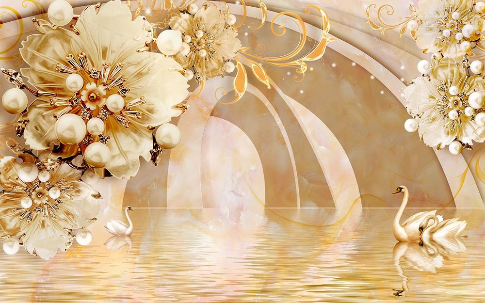 

Фотообои Walldeco Золотое озеро №34066 Волокно