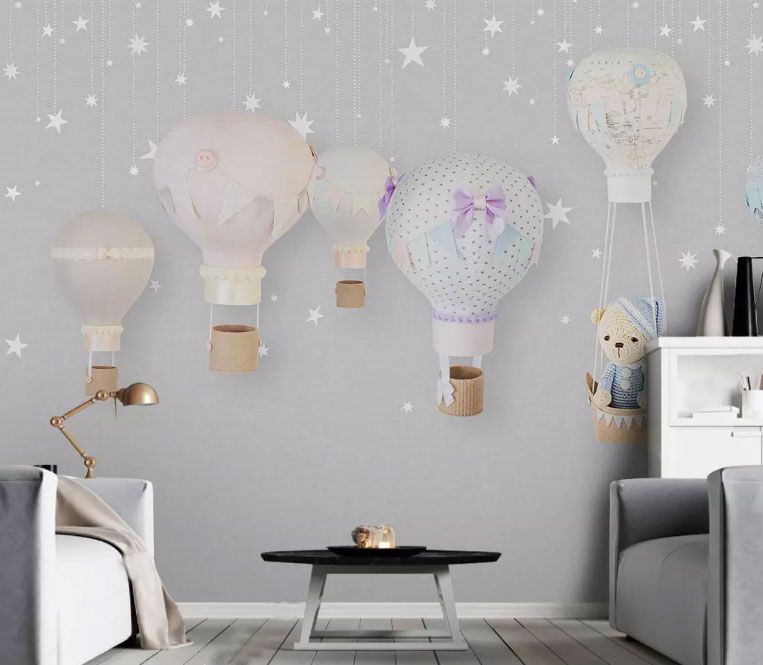

Фотообои Walldeco Пять воздушных игрушечных шаров №dec-1364_2 Волокно