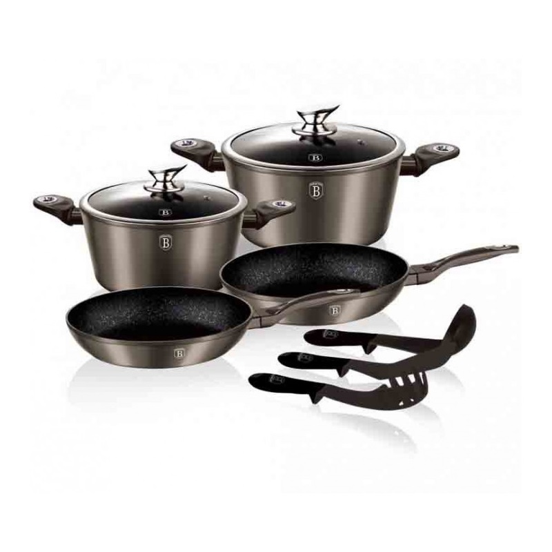 

Набор посуды Berlinger Haus Carbon Metallic Line BH-1227 (9 пр)
