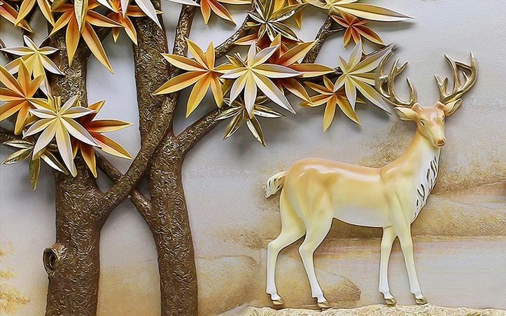 

Фотообои Walldeco Барельеф: олень №dec_3077 Гладь