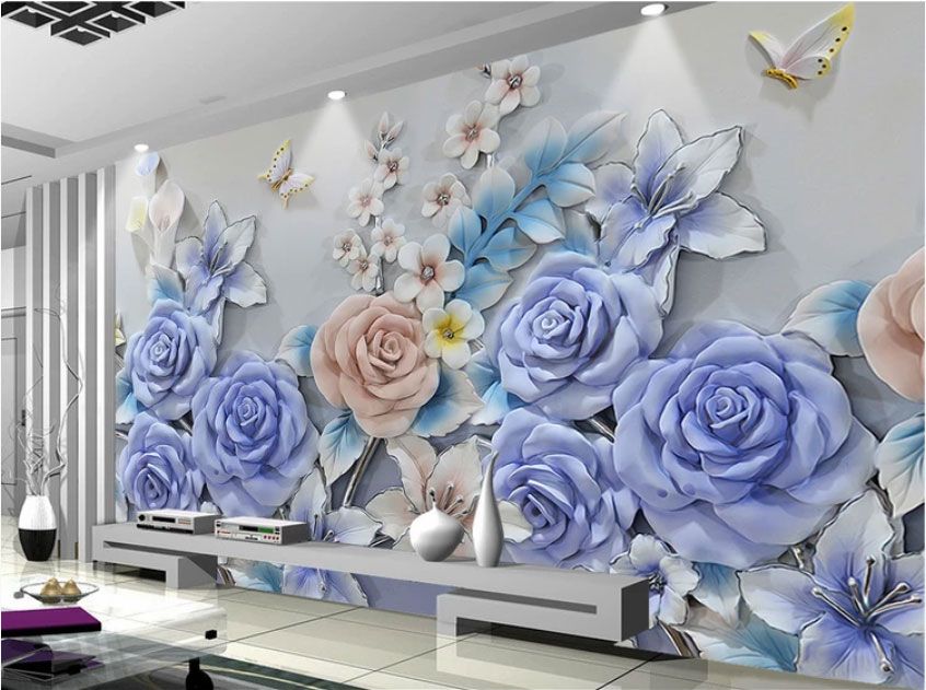 

Фотообои Walldeco 3d цветы: розы, лилии, каллы №dec-2135 Базальт