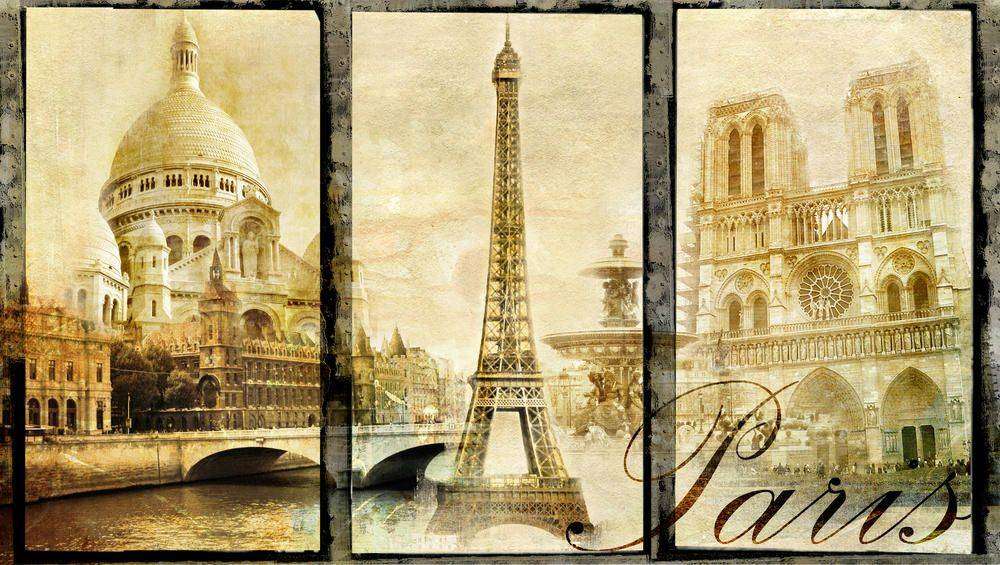 

Фотообои Walldeco Коллаж с памятниками Франции №0152 Гладь