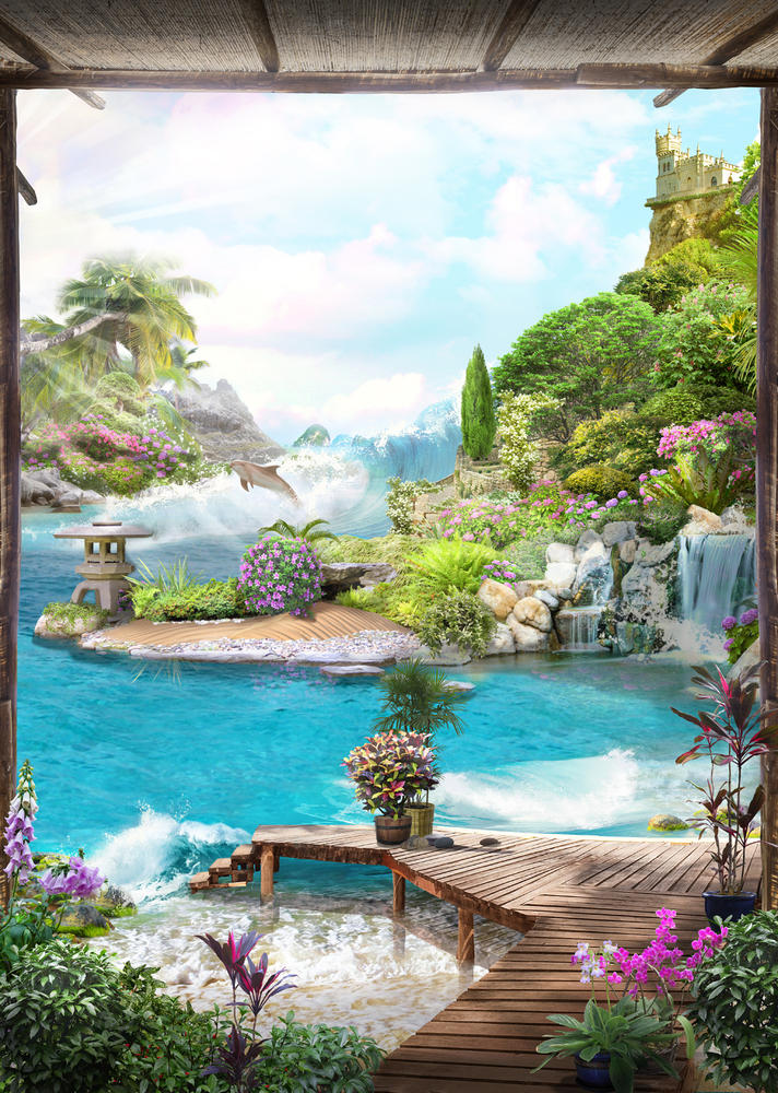 

Фотообои Walldeco Райский уголок №30288 Лоск
