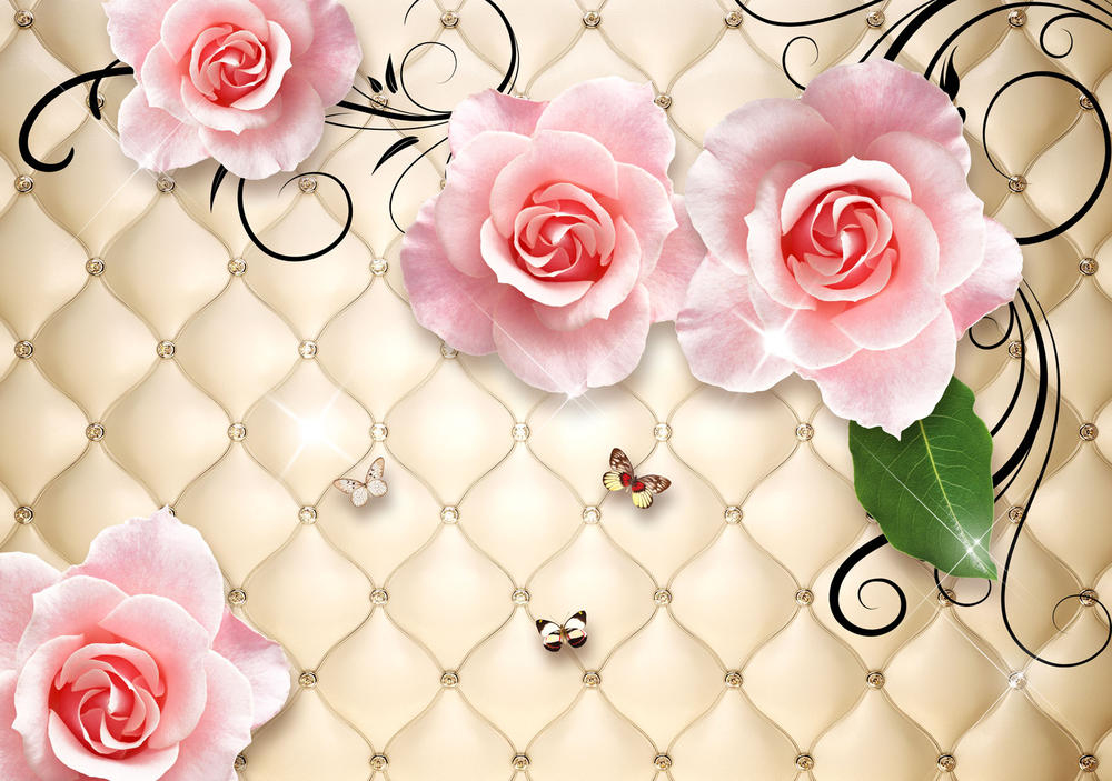 

Фотообои Walldeco Маленькие бабочки №30957 Мелкий песок с блестками