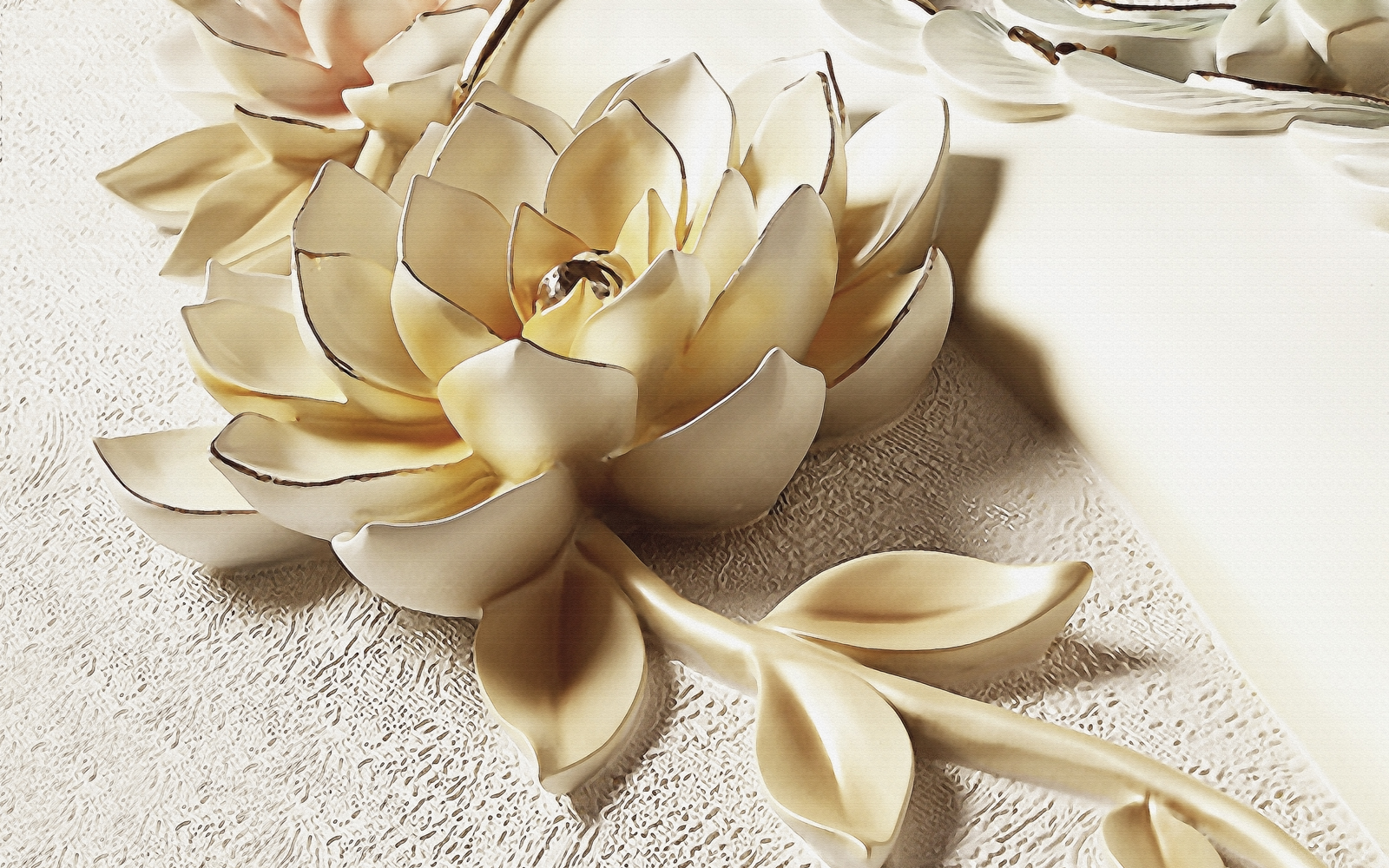 

Фотообои Walldeco Барельеф: 3d цветок №37701 Гладь