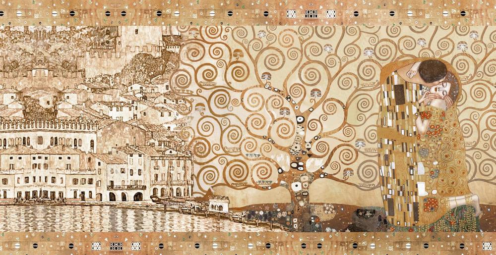 

Фотообои Walldeco Влюбленные у реки №33243 Базальт