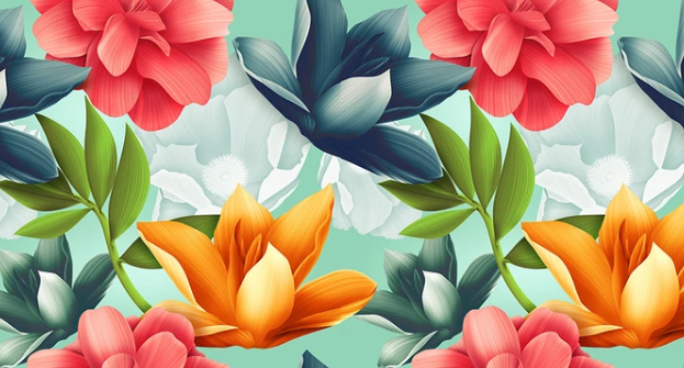 

Фотообои Walldeco Красочные цветы №dec-102 Лоск