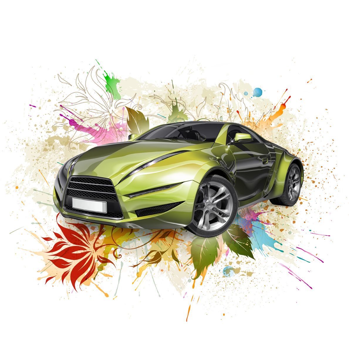 

Фотообои Walldeco Зеленый автомобиль №3277 Бриз