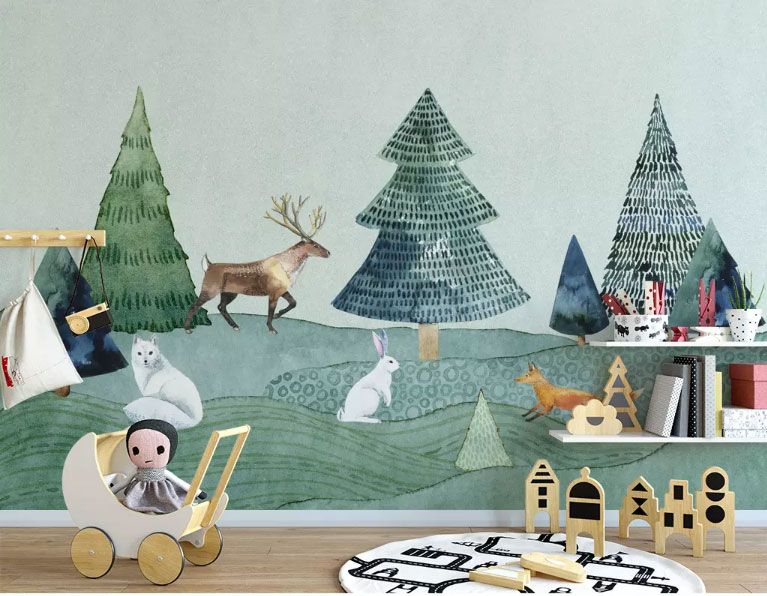 

Фотообои Walldeco Животные в лесу №dec-1965 Лоск