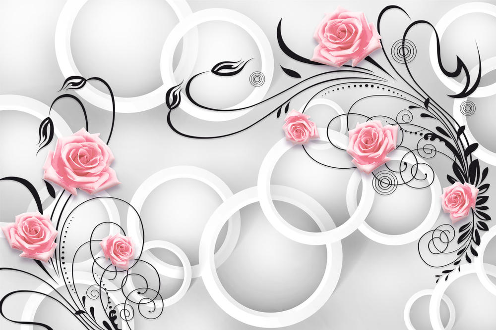 

Фотообои Walldeco Цветочная композиция №30967 Базальт