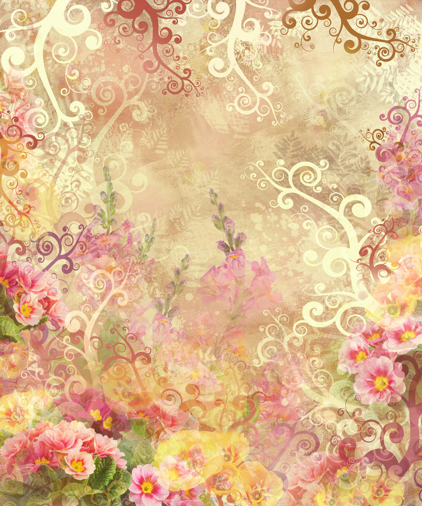 

Фотообои Walldeco Фреска: цветы №30306 Бриз