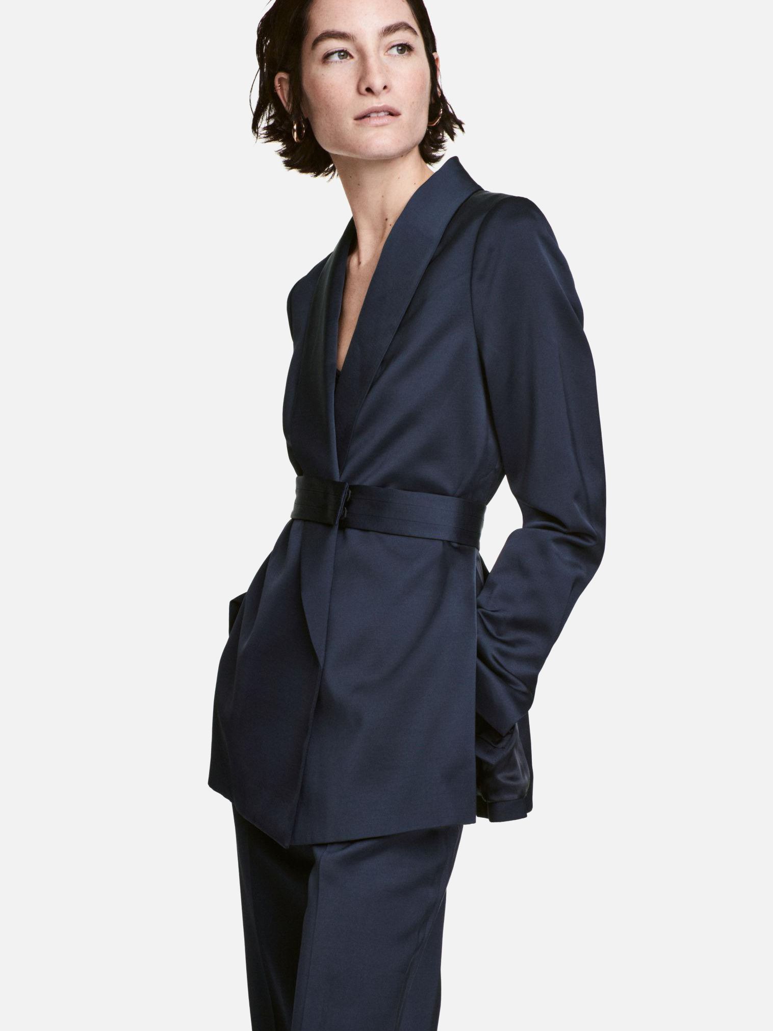 

Пиджак H&M 4772775-AAQJ 40 Темно-синий