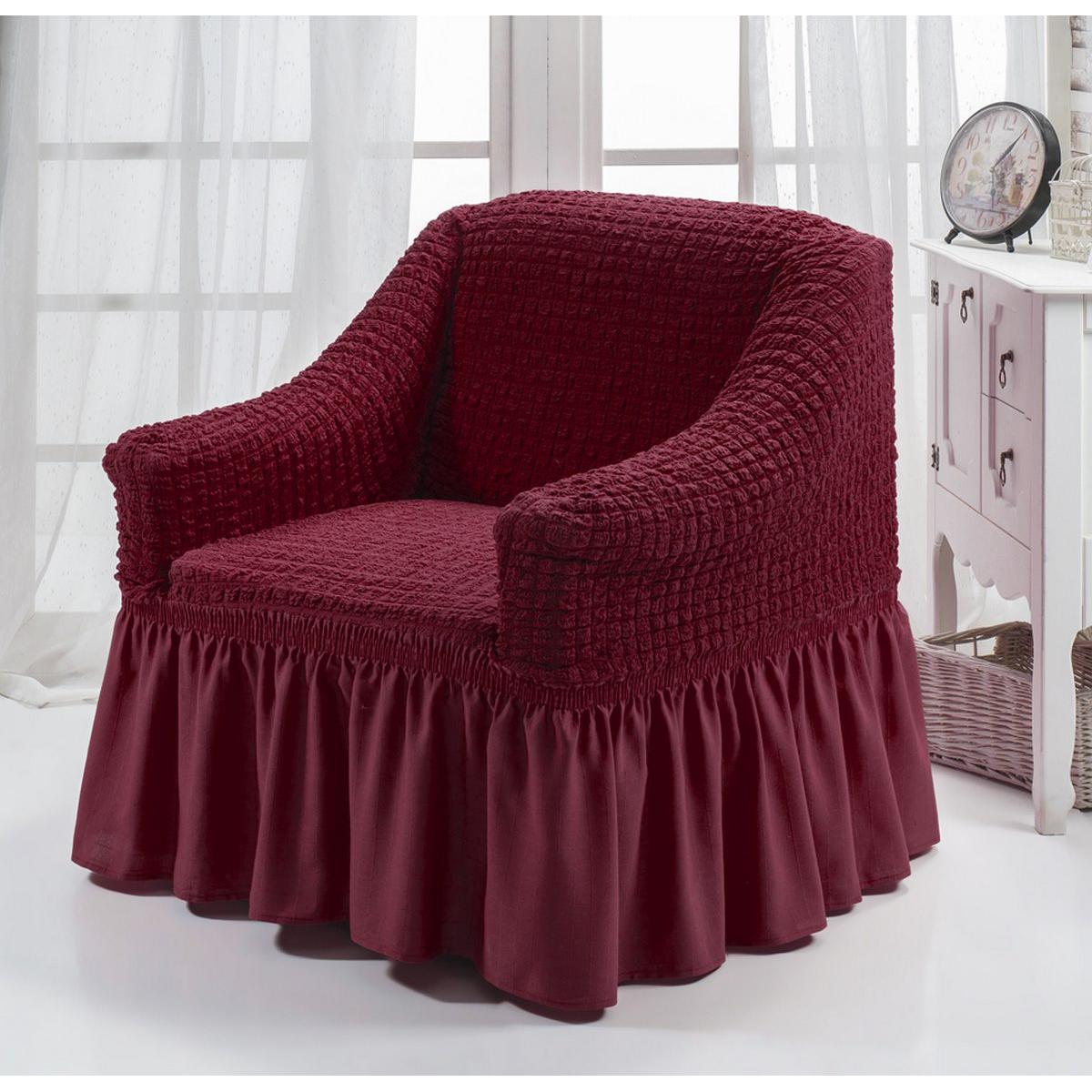 

Чехол на кресло с юбкой Бордовый Burumcuk Arya Турция AR-1063214-bordo