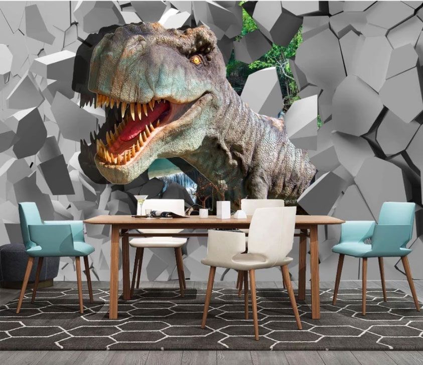

Фотообои Walldeco 3d динозавр №dec-2039 Мелкий песок с блестками