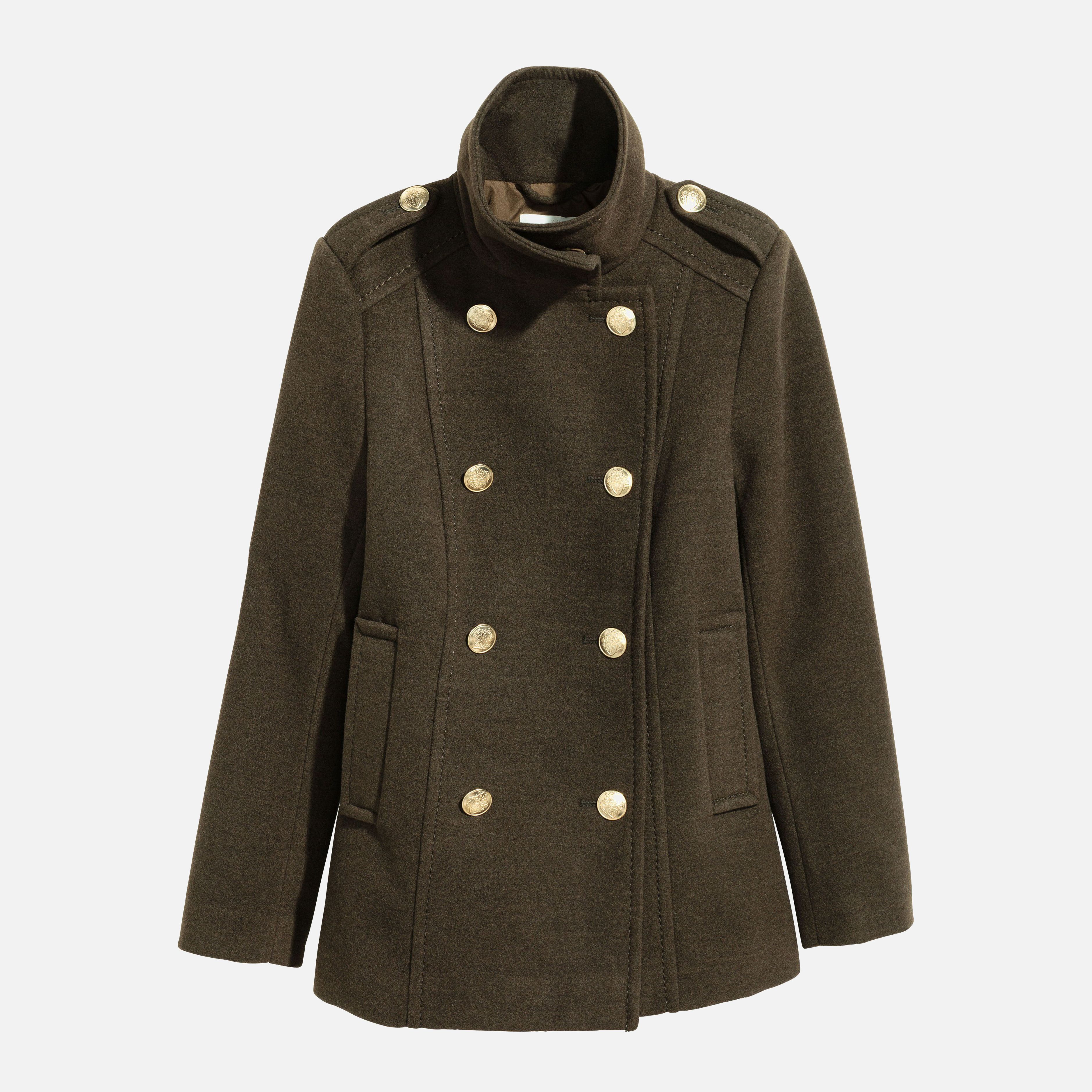 

Пальто H&M 5444156-ABTE 32 Болотное