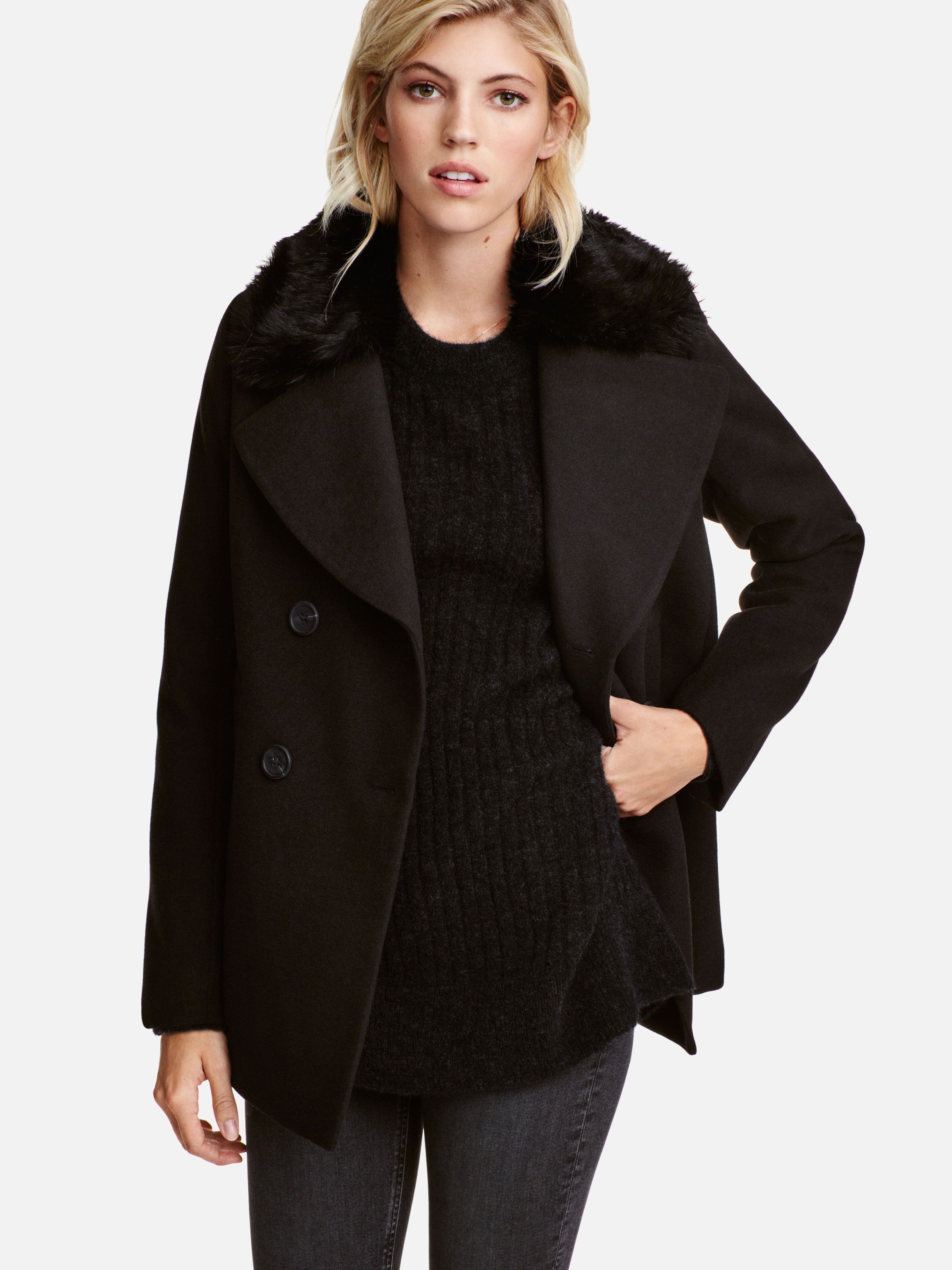 

Пальто H&M 3956664-AAAD 34 Черное