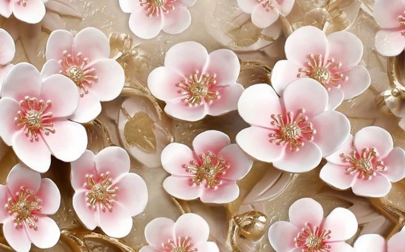 

Фотообои Walldeco 3d розовые цветы вишни №dec_3006 Бриз