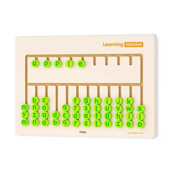 

Бизиборд Viga Toys Английский алфавит (KID_50674) 62 x 5 x 42 см