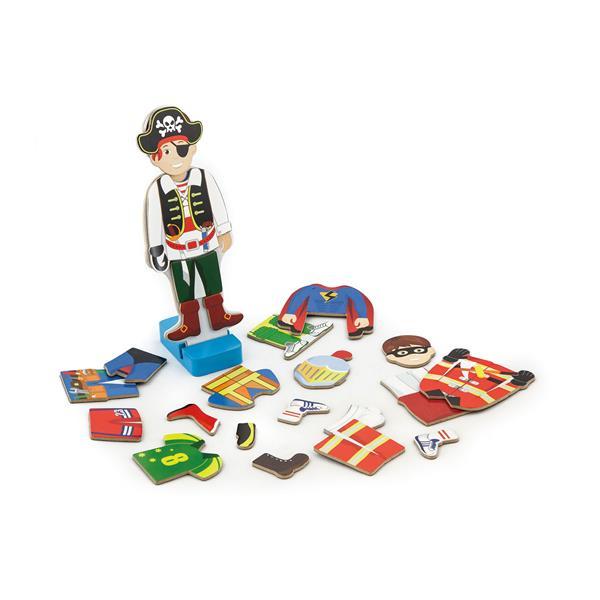 

Набор магнитов Viga Toys Гардероб мальчика (KID_50021) 21 x 5 x 19 см