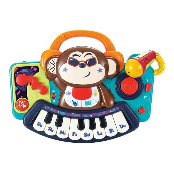 

Музыкальная игрушка Hola Toys Пианино-обезьянка с микрофоном (KID_3137) 41 x 32 x 12 см