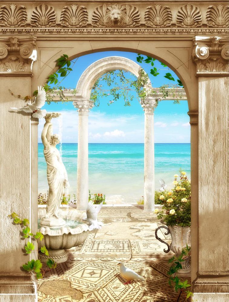 

Фотообои Walldeco Античный балкон №33146 Жаккард