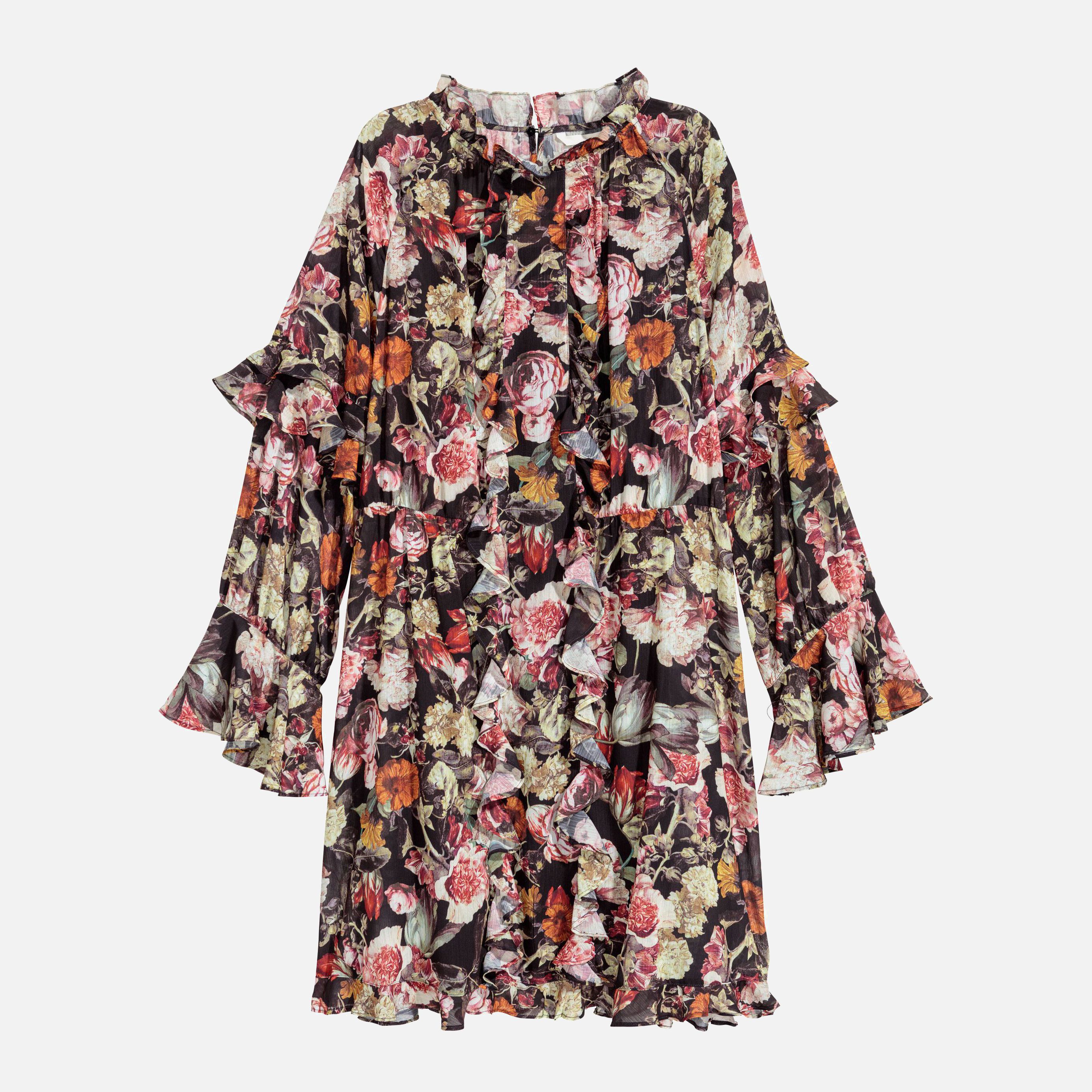

Платье H&M 5871896-AAUU 42 Черное с разноцветным