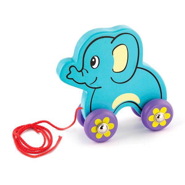 

Деревянная каталка Viga Toys Слоник (KID_50091) 20 x 7 x 20 см