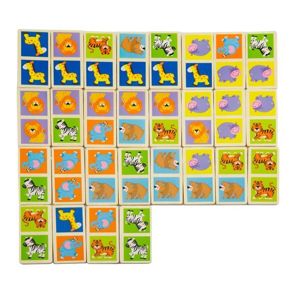 

Деревянное домино Viga Toys Зверята (KID_51307) 21 x 5 x 19 см