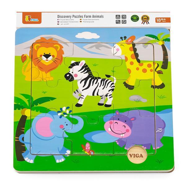 

Деревянный пазл Viga Toys Зверята в Африке (KID_50838) 25 x 1 x 23 см