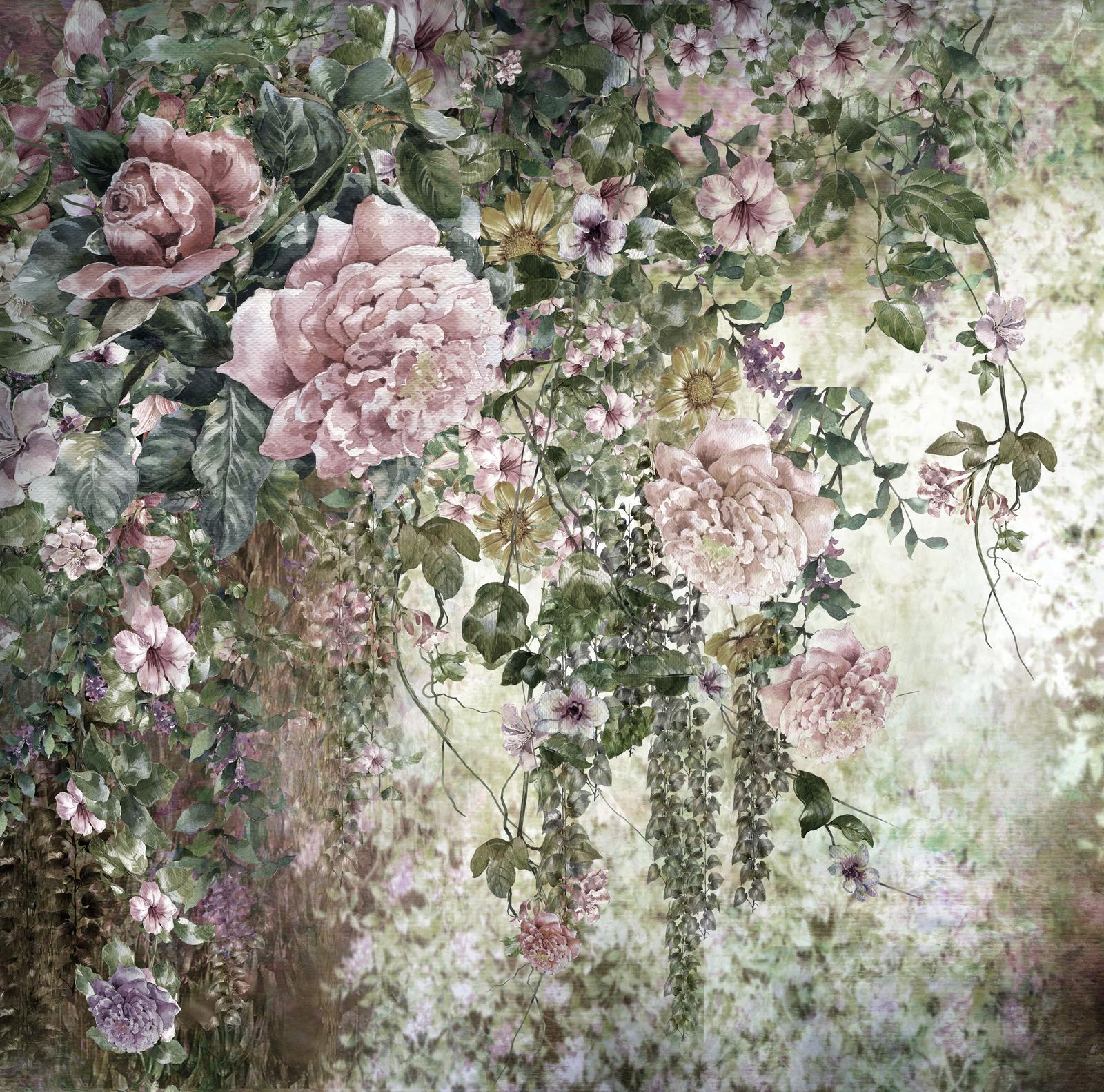 

Фотообои Walldeco Кустарники с цветами №41828 Базальт