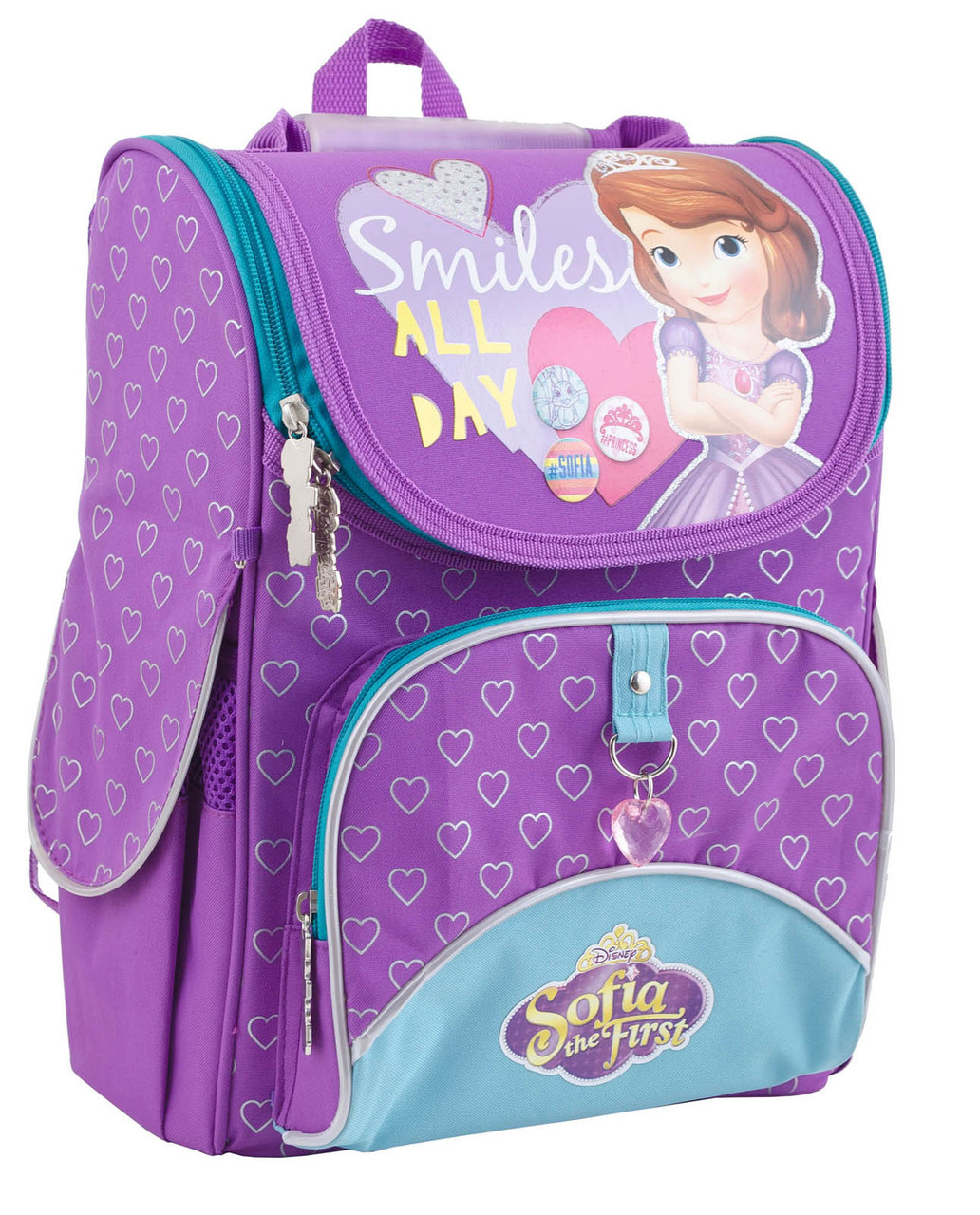 

Рюкзак школьный каркасный для девочки 1 Вересня H-11 "Sofia purple" 12 л 33,5х26х13,5 см Сиреневый