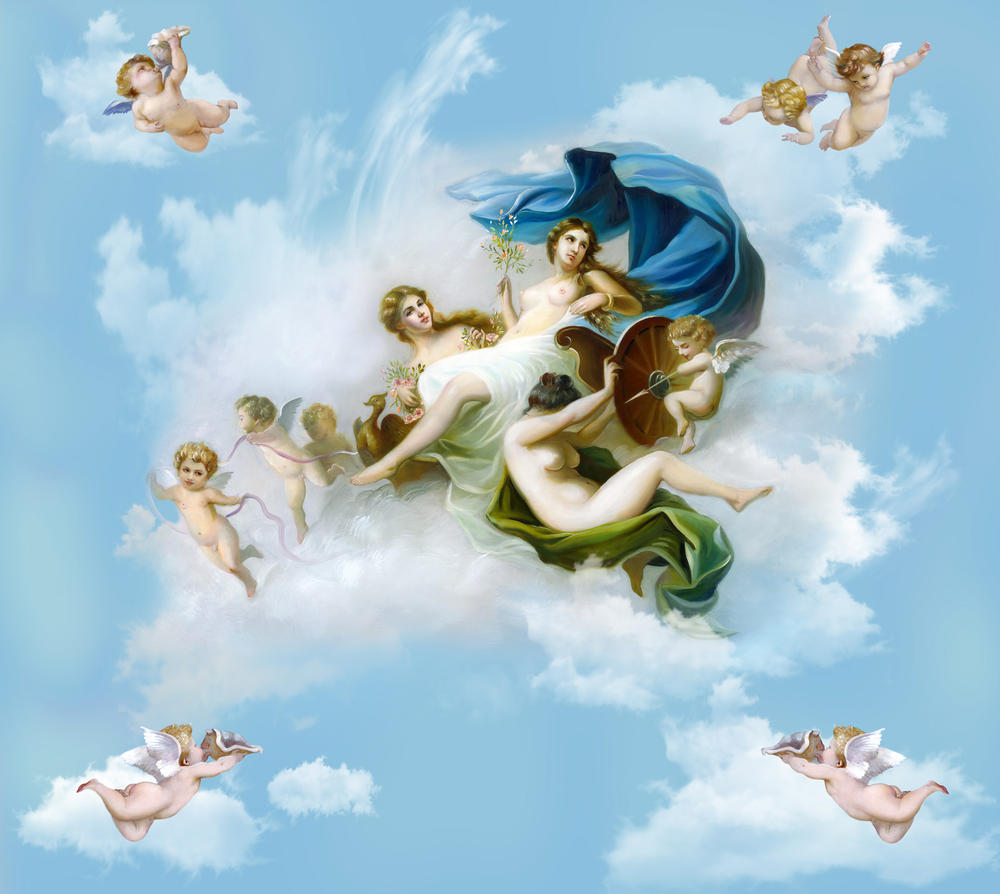 

Фотообои Walldeco Ангельское небо №32263 Жаккард