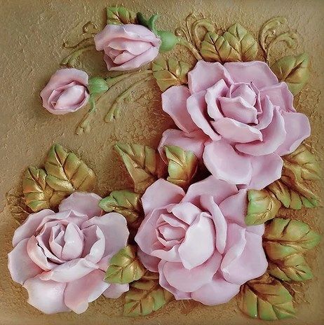 

Фотообои Walldeco Барельеф: пять роз №dec_3092 Гладь