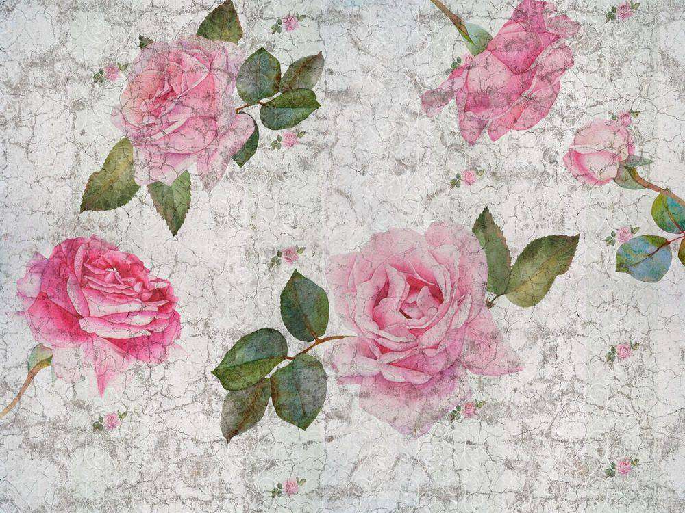 

Фотообои Walldeco Винтажные розовые розы №29458 Деко