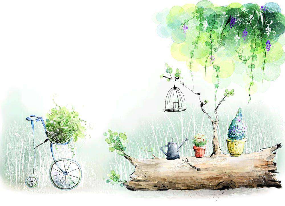 

Фотообои Walldeco Горшки с цветами на бревне №9340 Бриз